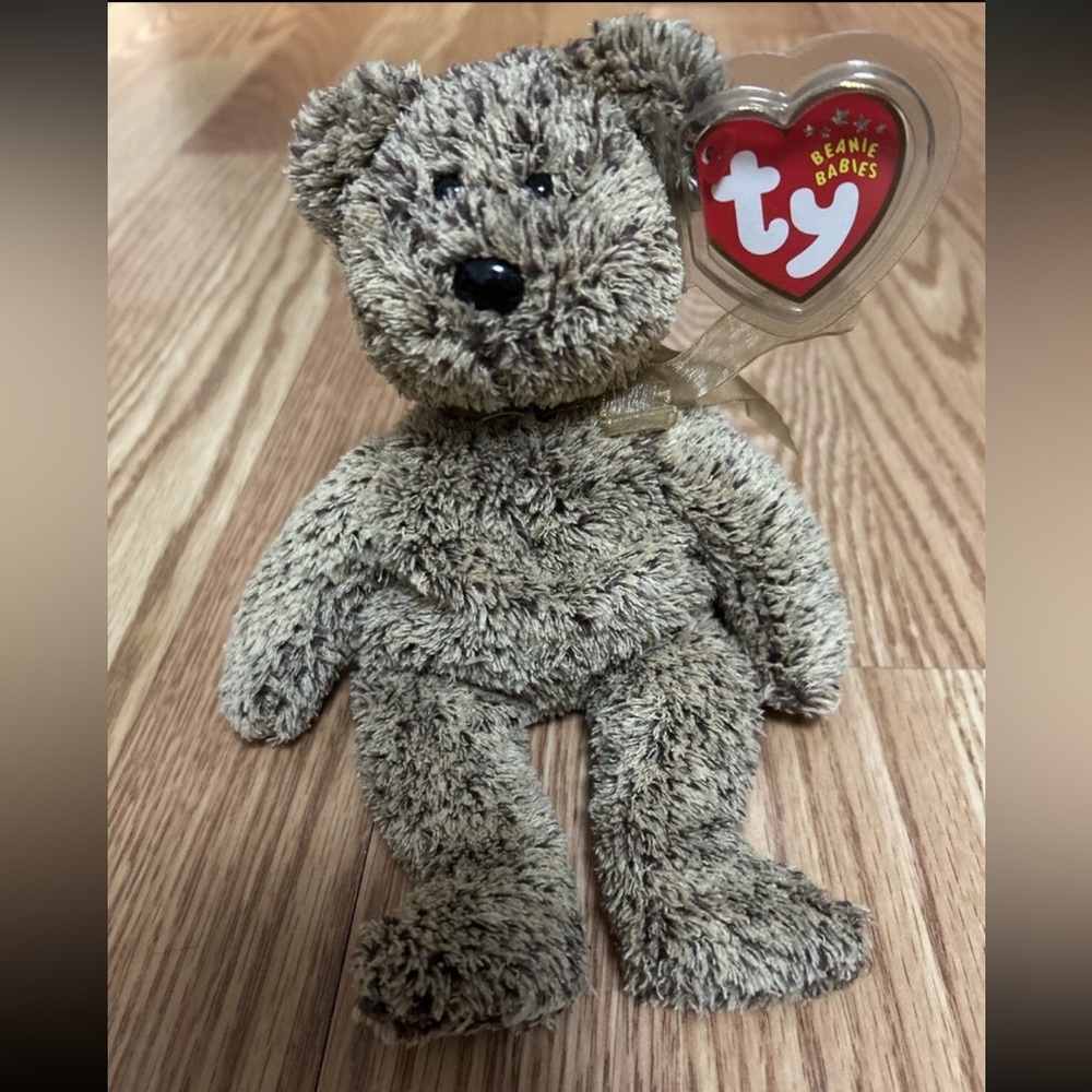 💜TY Beanie Baby - HARRY the Bear (8 inch) - MWMTs Stuffed Animal Toy